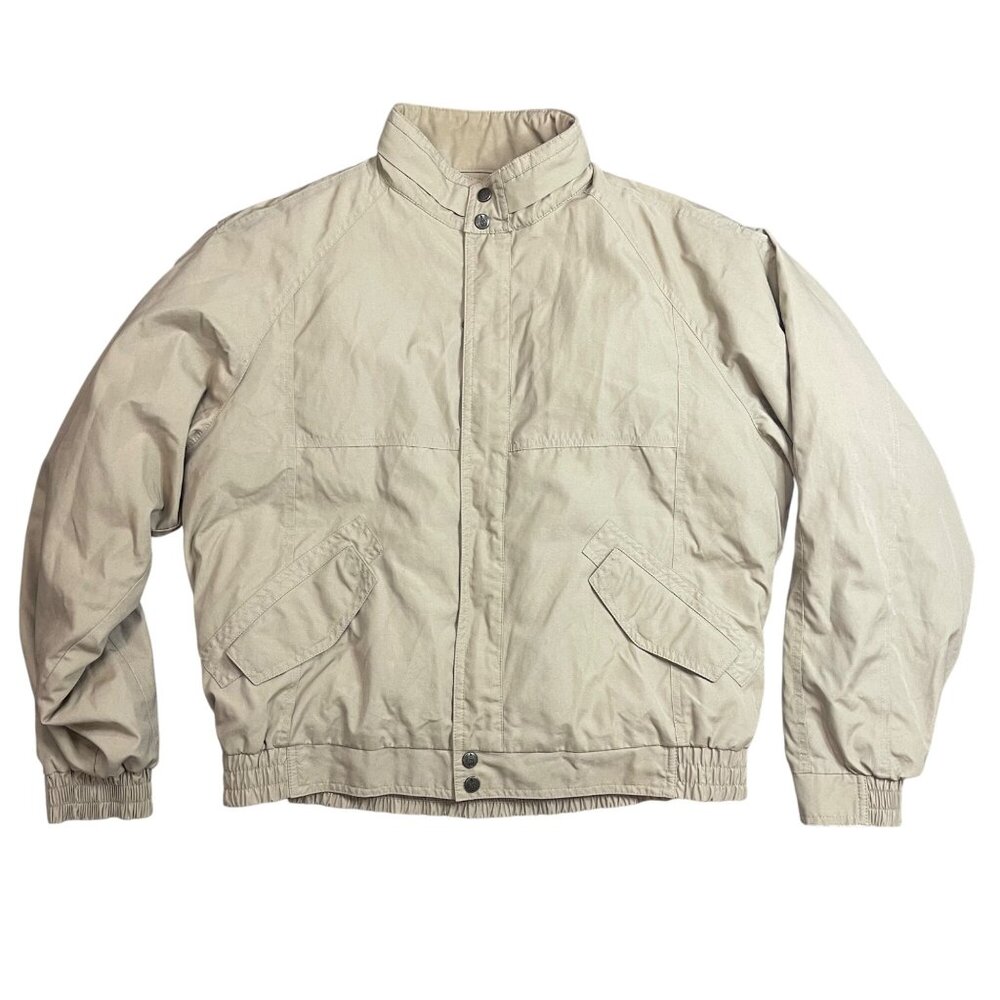 Vintage London Fog Full Zip Bomber Jacket Men's Size 44 Regular Removable Lining